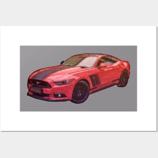 2019 Ford Mustang GT 5.0 Posters and Art